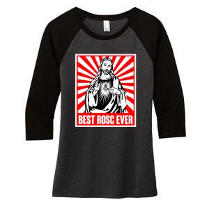 Best Rosc Ever Jesus Christian Women's Tri-Blend 3/4-Sleeve Raglan Shirt