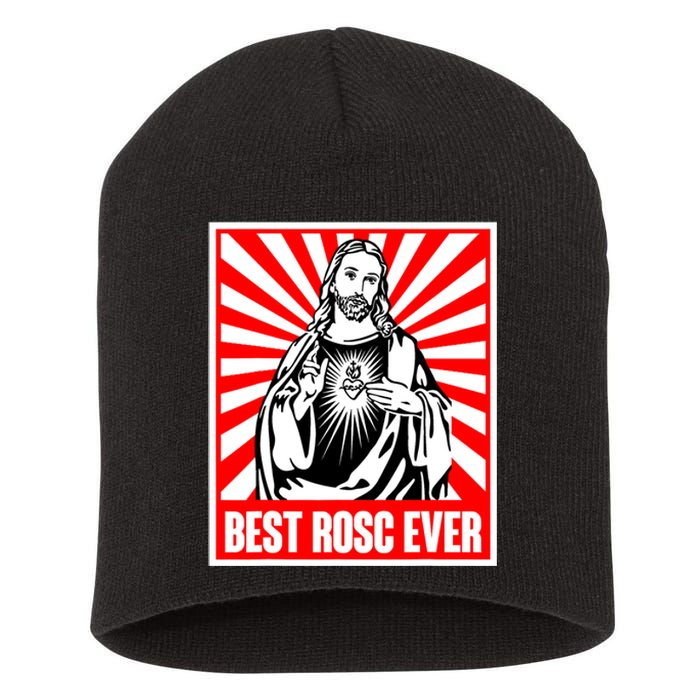 Best Rosc Ever Jesus Christian Short Acrylic Beanie