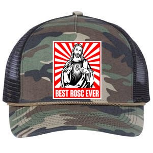 Best Rosc Ever Jesus Christian Retro Rope Trucker Hat Cap