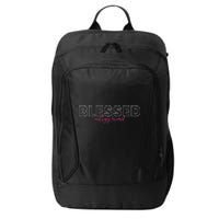 Blessed Religious Evangelist Bible Verse Christian City Backpack