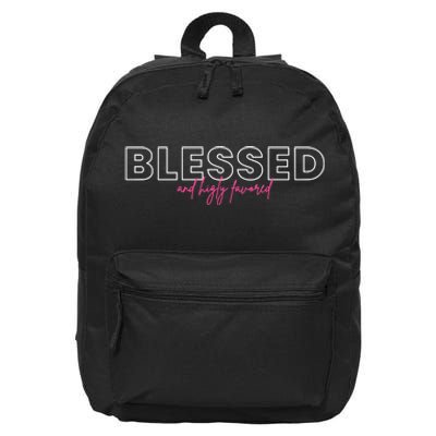 Blessed Religious Evangelist Bible Verse Christian 16 in Basic Backpack