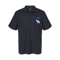 Blue Ribbon Elephant ALS Warrior Support ALS Awareness Softstyle Adult Sport Polo