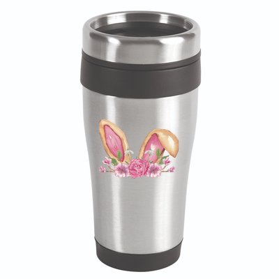 Bunny Rabbit Ears Cute Illustration Easter 16oz Travel Tumbler
