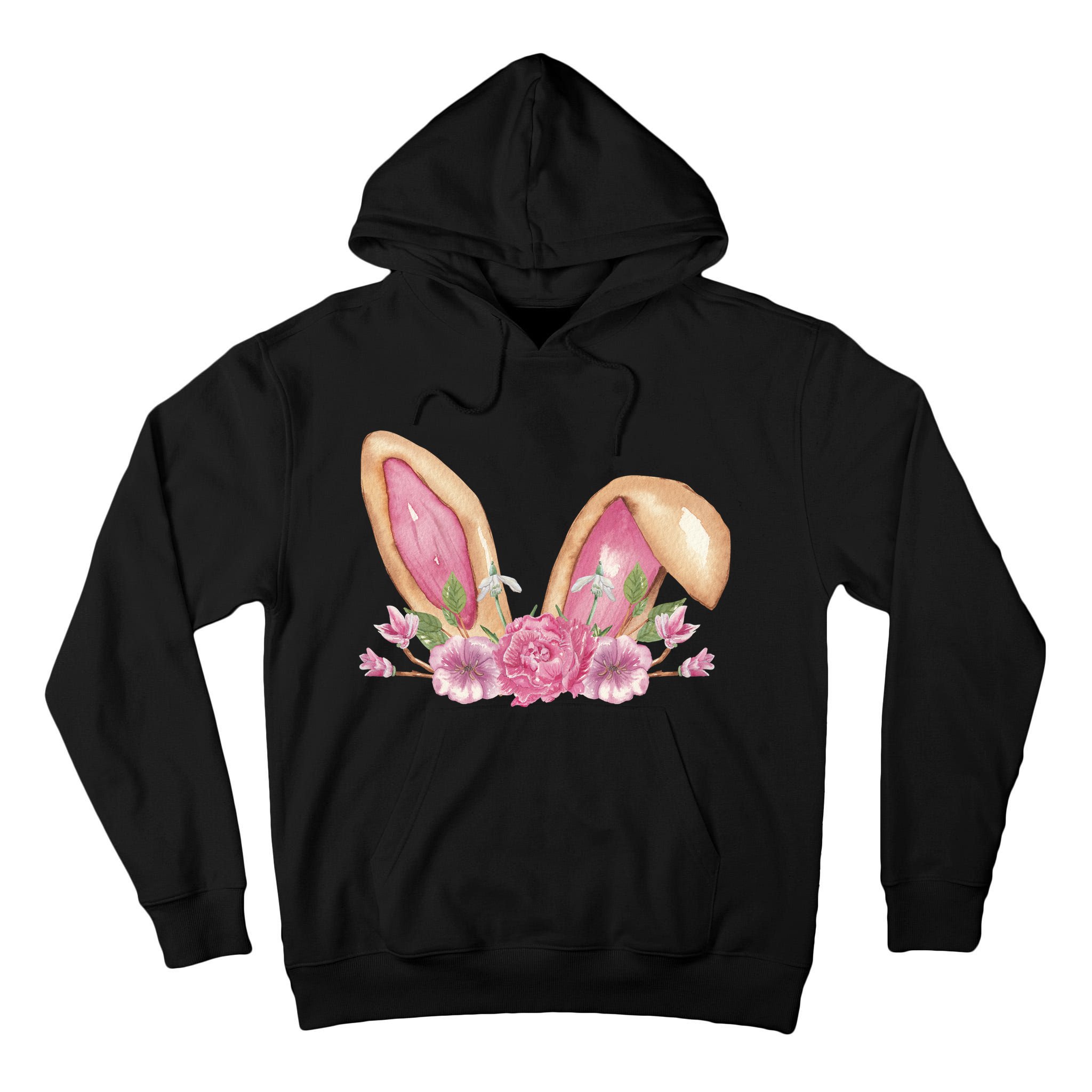 Bunny Rabbit Ears Cute Illustration Easter Tall Hoodie