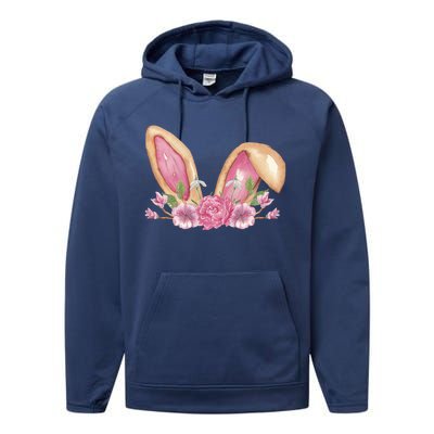 Bunny Rabbit Ears Cute Illustration Easter Performance Fleece Hoodie