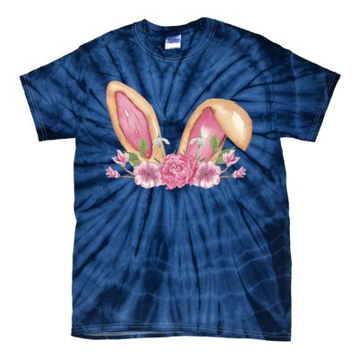 Bunny Rabbit Ears Cute Illustration Easter Tie-Dye T-Shirt