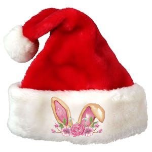 Bunny Rabbit Ears Cute Illustration Easter Premium Christmas Santa Hat