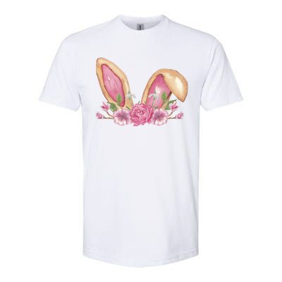 Bunny Rabbit Ears Cute Illustration Easter Softstyle® CVC T-Shirt