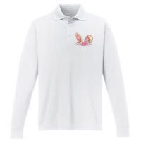 Bunny Rabbit Ears Cute Illustration Easter Performance Long Sleeve Polo