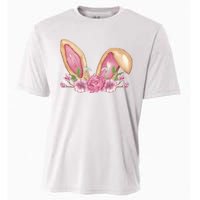 Bunny Rabbit Ears Cute Illustration Easter Cooling Performance Crew T-Shirt