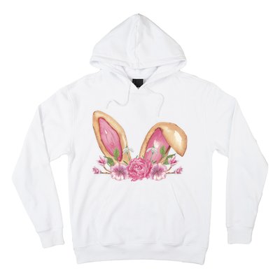 Bunny Rabbit Ears Cute Illustration Easter Hoodie