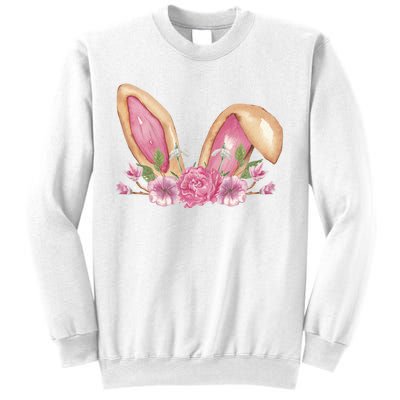 Bunny Rabbit Ears Cute Illustration Easter Sweatshirt