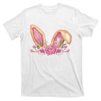 Bunny Rabbit Ears Cute Illustration Easter T-Shirt