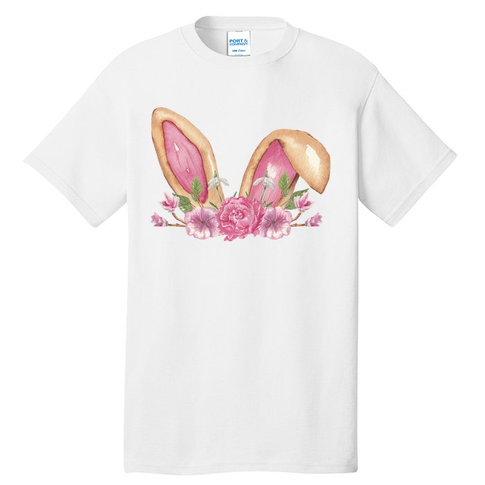 Bunny Rabbit Ears Cute Illustration Easter Tall T-Shirt