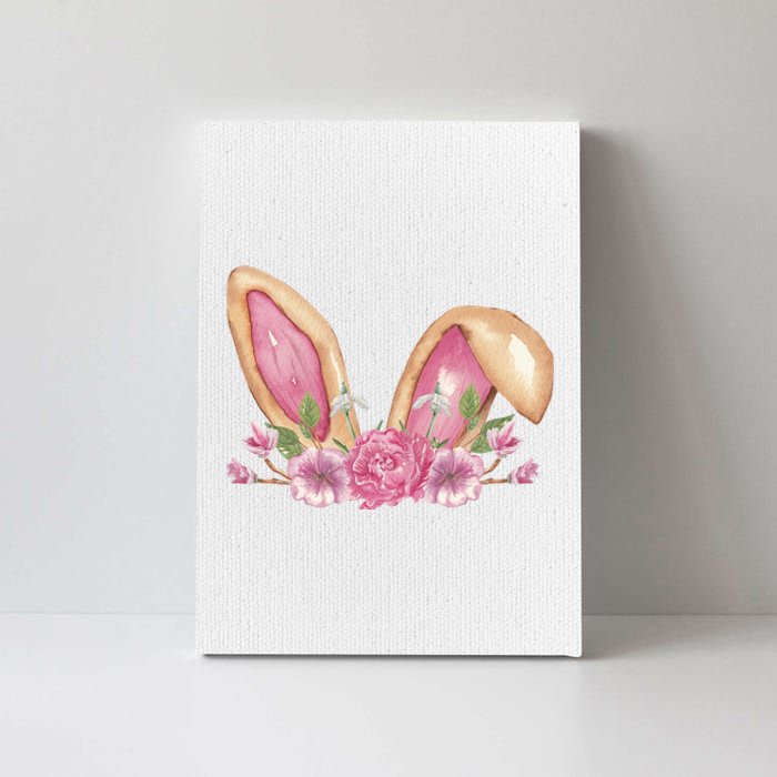 Bunny Rabbit Ears Cute Illustration Easter Canvas