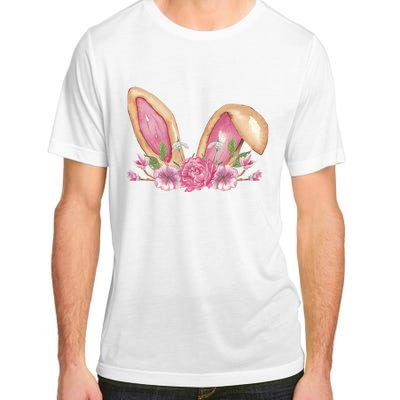 Bunny Rabbit Ears Cute Illustration Easter Adult ChromaSoft Performance T-Shirt