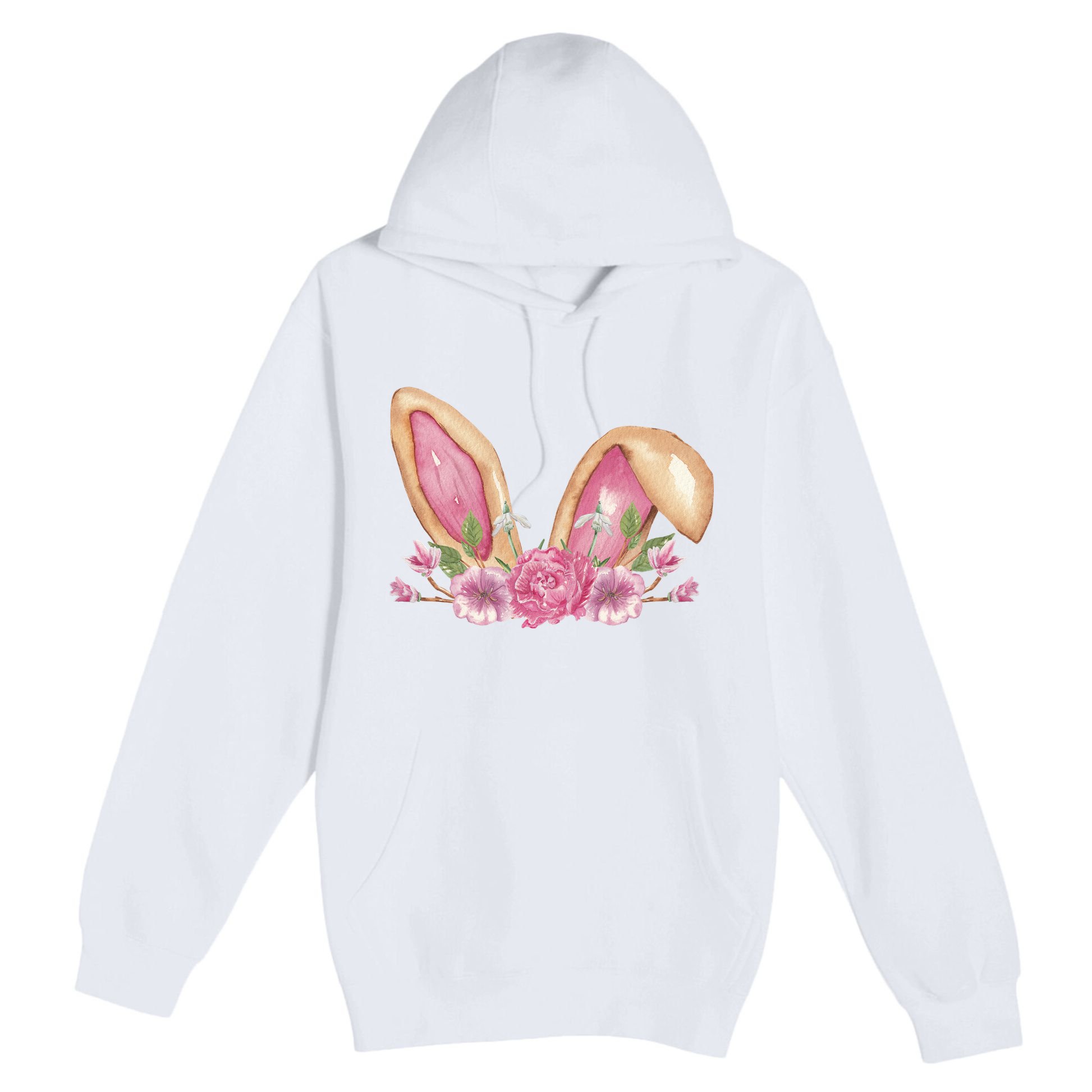 Bunny Rabbit Ears Cute Illustration Easter Premium Pullover Hoodie