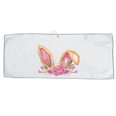 Bunny Rabbit Ears Cute Illustration Easter Large Microfiber Waffle Golf Towel