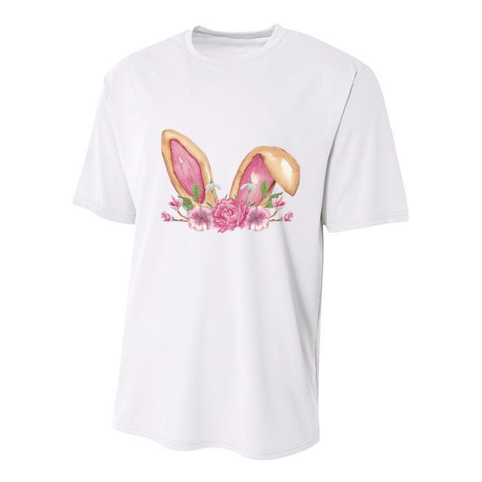 Bunny Rabbit Ears Cute Illustration Easter Youth Performance Sprint T-Shirt