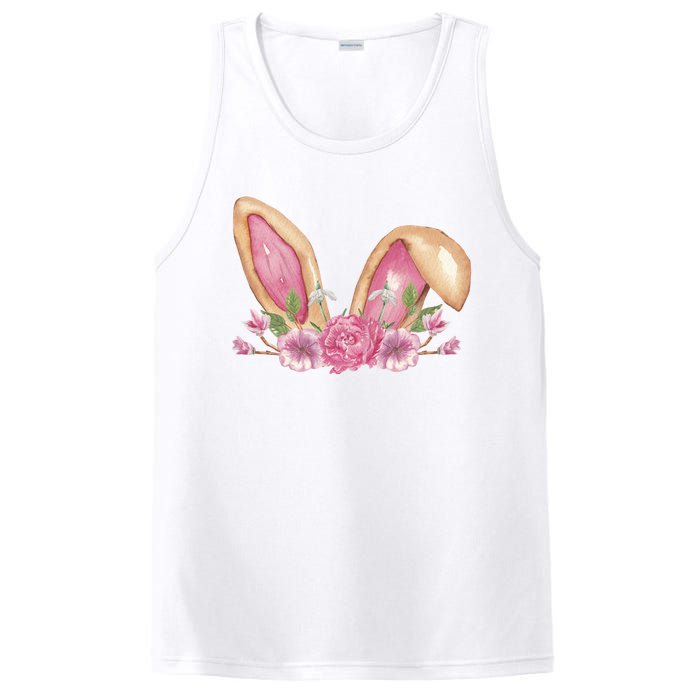 Bunny Rabbit Ears Cute Illustration Easter PosiCharge Competitor Tank