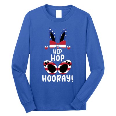 Bunny Rabbit Eggs Hunting Happy Easter Day Hip Hop Hooray Gift Long Sleeve Shirt