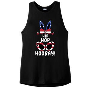 Bunny Rabbit Eggs Hunting Happy Easter Day Hip Hop Hooray Gift Ladies PosiCharge Tri-Blend Wicking Tank