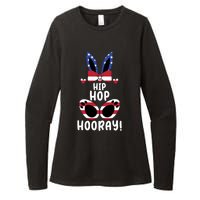 Bunny Rabbit Eggs Hunting Happy Easter Day Hip Hop Hooray Gift Womens CVC Long Sleeve Shirt