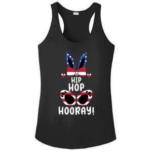 Bunny Rabbit Eggs Hunting Happy Easter Day Hip Hop Hooray Gift Ladies PosiCharge Competitor Racerback Tank