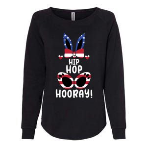 Bunny Rabbit Eggs Hunting Happy Easter Day Hip Hop Hooray Gift Womens California Wash Sweatshirt