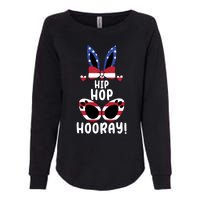 Bunny Rabbit Eggs Hunting Happy Easter Day Hip Hop Hooray Gift Womens California Wash Sweatshirt