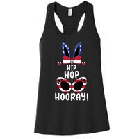 Bunny Rabbit Eggs Hunting Happy Easter Day Hip Hop Hooray Gift Women's Racerback Tank