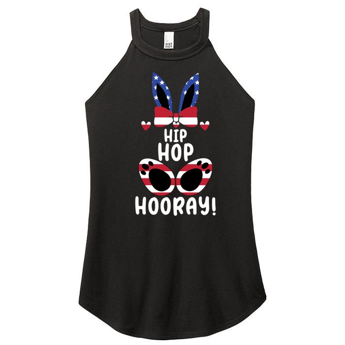 Bunny Rabbit Eggs Hunting Happy Easter Day Hip Hop Hooray Gift Women's Perfect Tri Rocker Tank