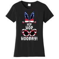 Bunny Rabbit Eggs Hunting Happy Easter Day Hip Hop Hooray Gift Women's T-Shirt