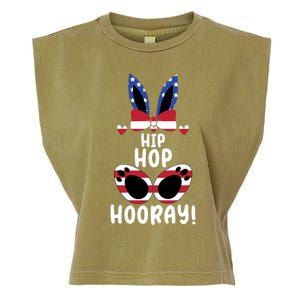 Bunny Rabbit Eggs Hunting Happy Easter Day Hip Hop Hooray Gift Garment-Dyed Women's Muscle Tee