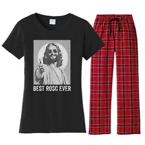 Best ROSC Ever Funny Easter Jesus Nurse Doctor Surgeon Women's Flannel Pajama Set