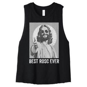 Best ROSC Ever Funny Easter Jesus Nurse Doctor Surgeon Women's Racerback Cropped Tank