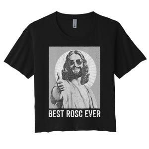 Best ROSC Ever Funny Easter Jesus Nurse Doctor Surgeon Women's Crop Top Tee