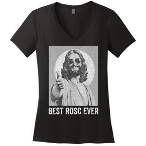 Best ROSC Ever Funny Easter Jesus Nurse Doctor Surgeon Women's V-Neck T-Shirt