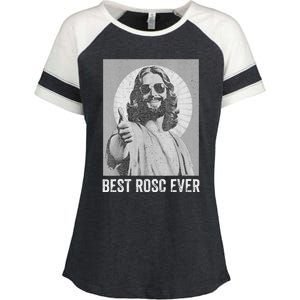 Best ROSC Ever Funny Easter Jesus Nurse Doctor Surgeon Enza Ladies Jersey Colorblock Tee