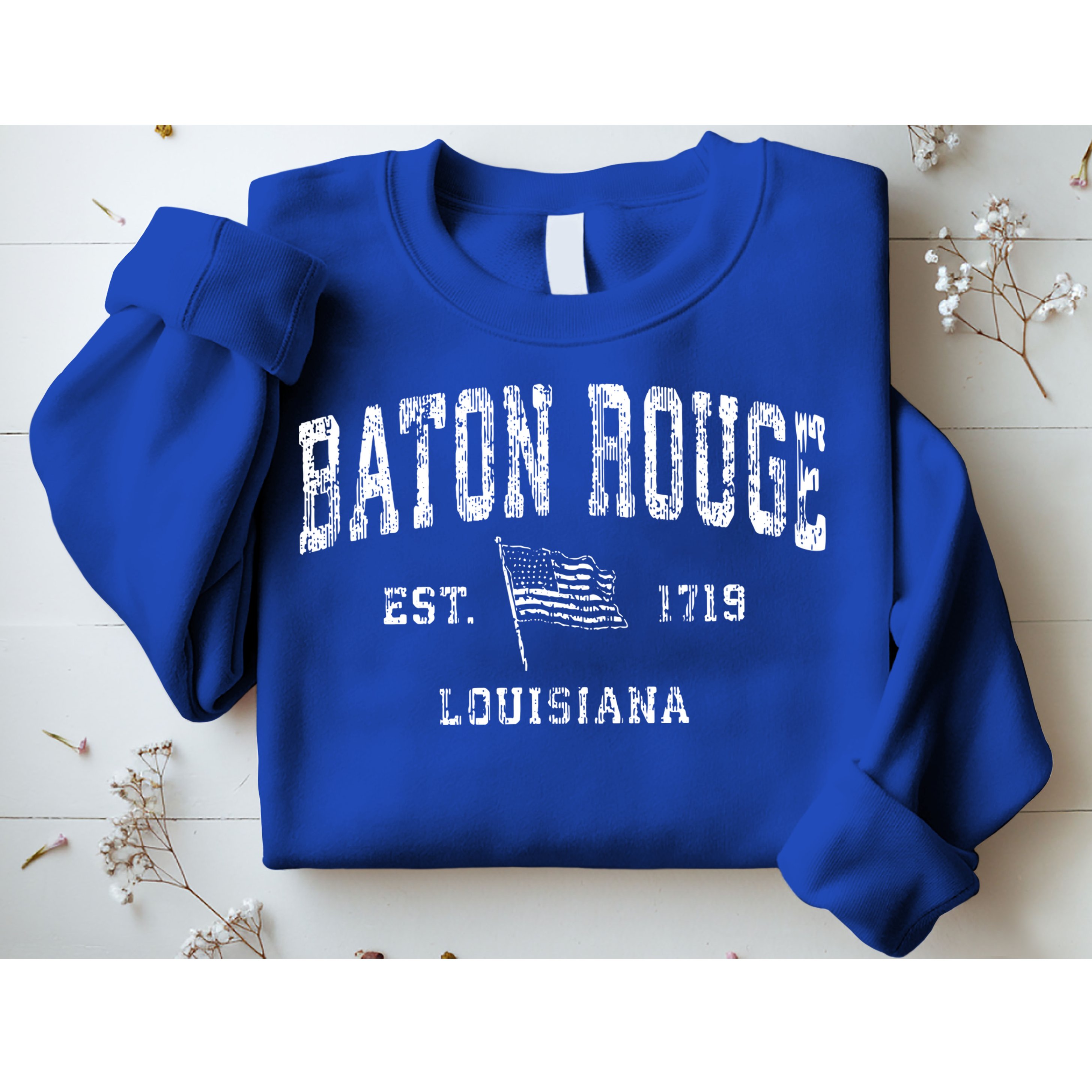 Baton Rouge Est 1719 Louisiana Sweatshirt