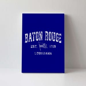 Baton Rouge Est 1719 Louisiana Canvas