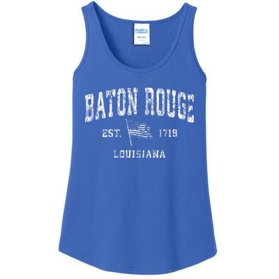 Baton Rouge Est 1719 Louisiana Ladies Essential Tank