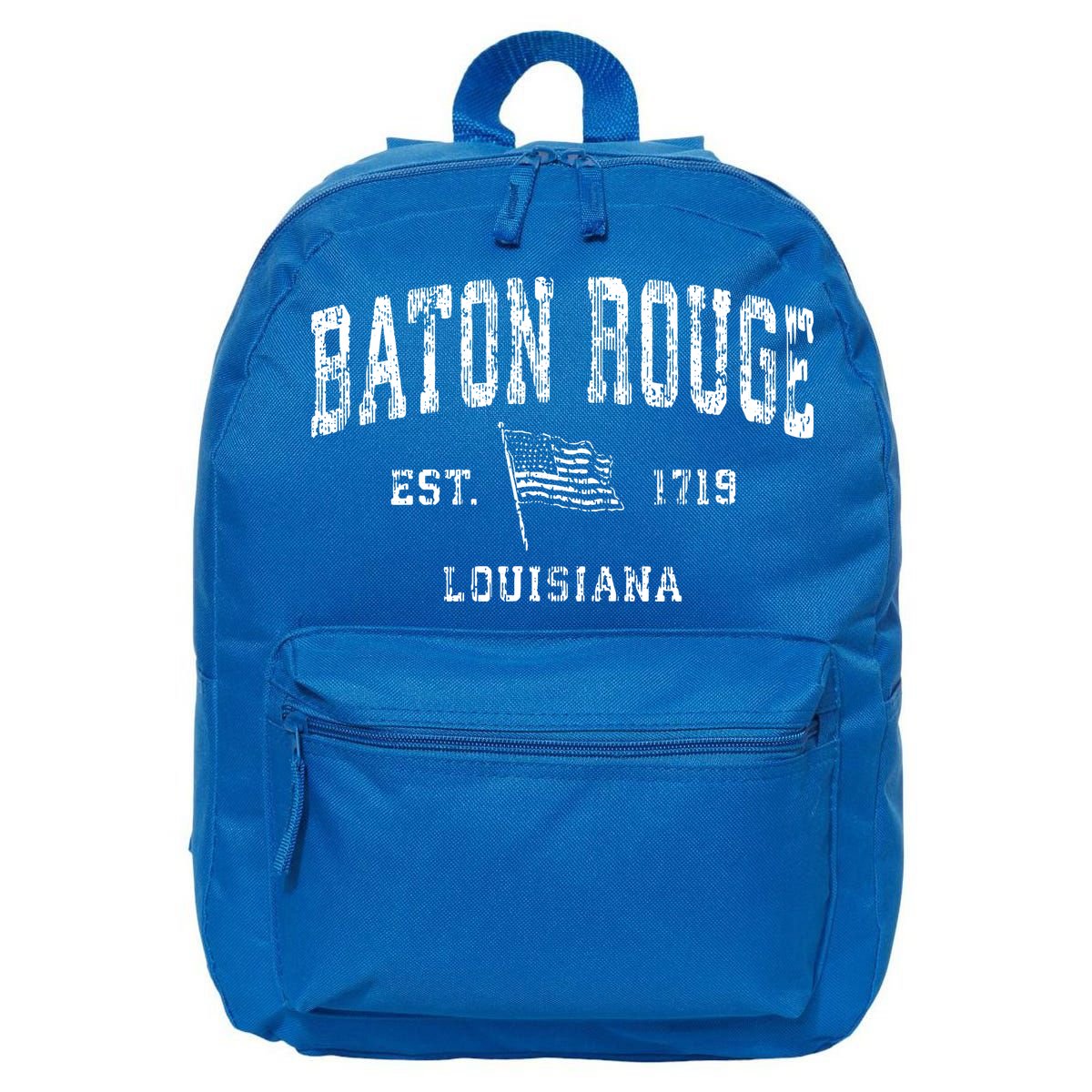 Baton Rouge Est 1719 Louisiana 16 in Basic Backpack
