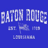 Baton Rouge Est 1719 Louisiana Women's V-Neck T-Shirt