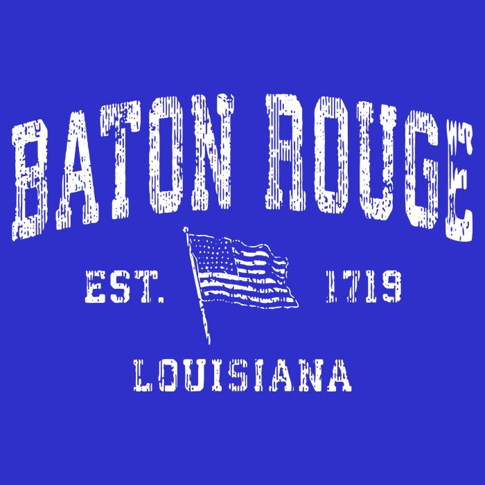 Baton Rouge Est 1719 Louisiana Women's V-Neck T-Shirt