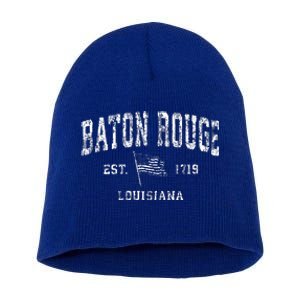 Baton Rouge Est 1719 Louisiana Short Acrylic Beanie