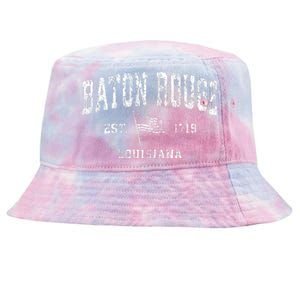 Baton Rouge Est 1719 Louisiana Tie-Dyed Bucket Hat