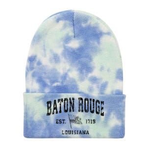 Baton Rouge Est 1719 Louisiana Tie Dye 12in Knit Beanie