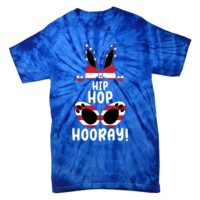 Bunny Rabbit Eggs Hunting Happy Easter Day Hip Hop Hooray Gift Tie-Dye T-Shirt