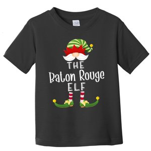 Baton Rouge Elf Group Christmas Funny Pajama Party Toddler T-Shirt